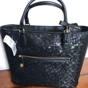 NWT Coach Poppy Signature Sequins Small Blair Tote
